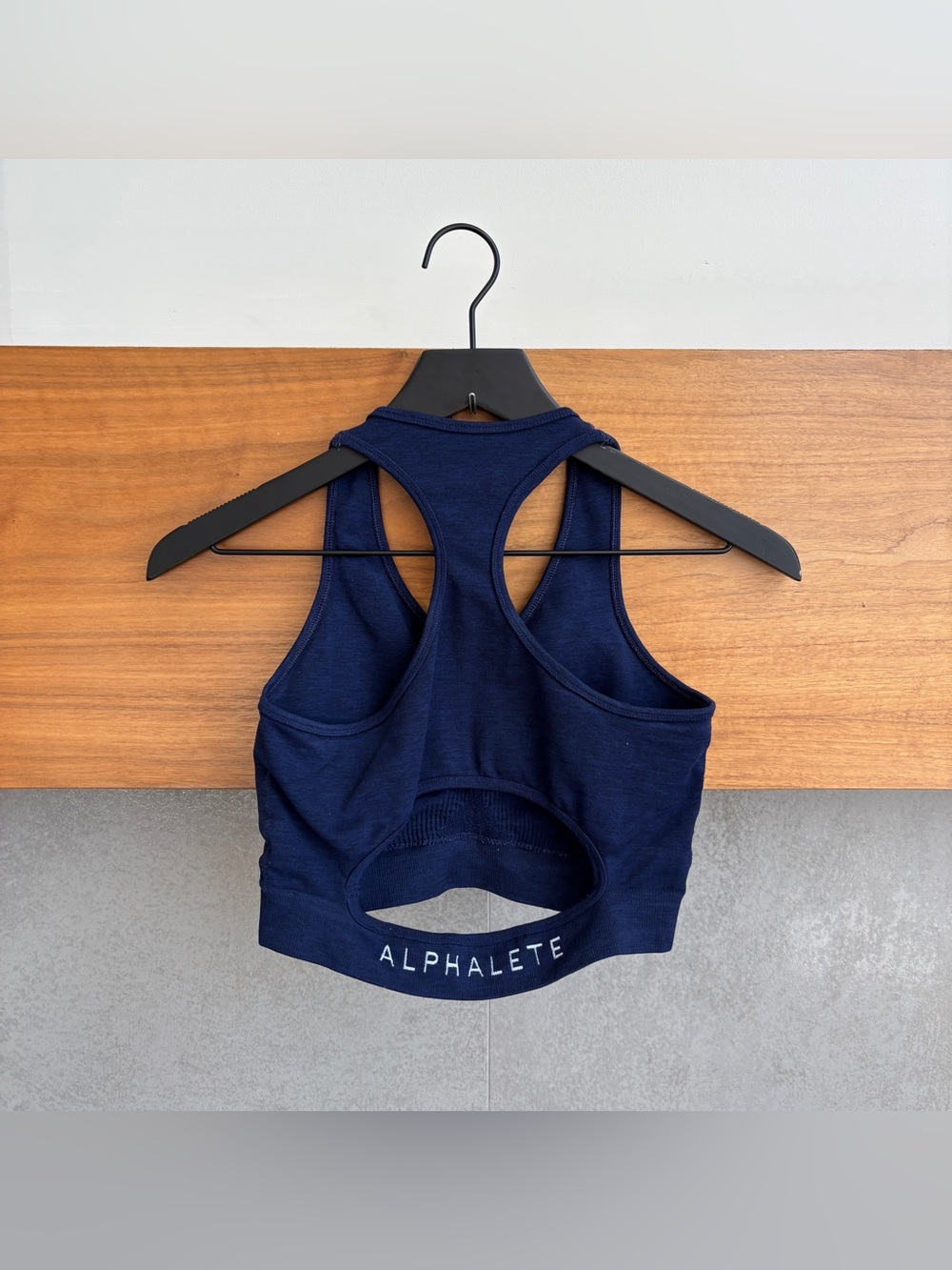 Alphalete Racer Back Spellout Sports Bra, Size S - Picture 4 of 7
